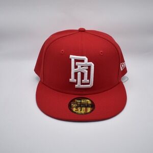 New Era 59FIFTY Dominican Republic WBC Baseball Fitted Hat Cap 7 1/4 Red NWT